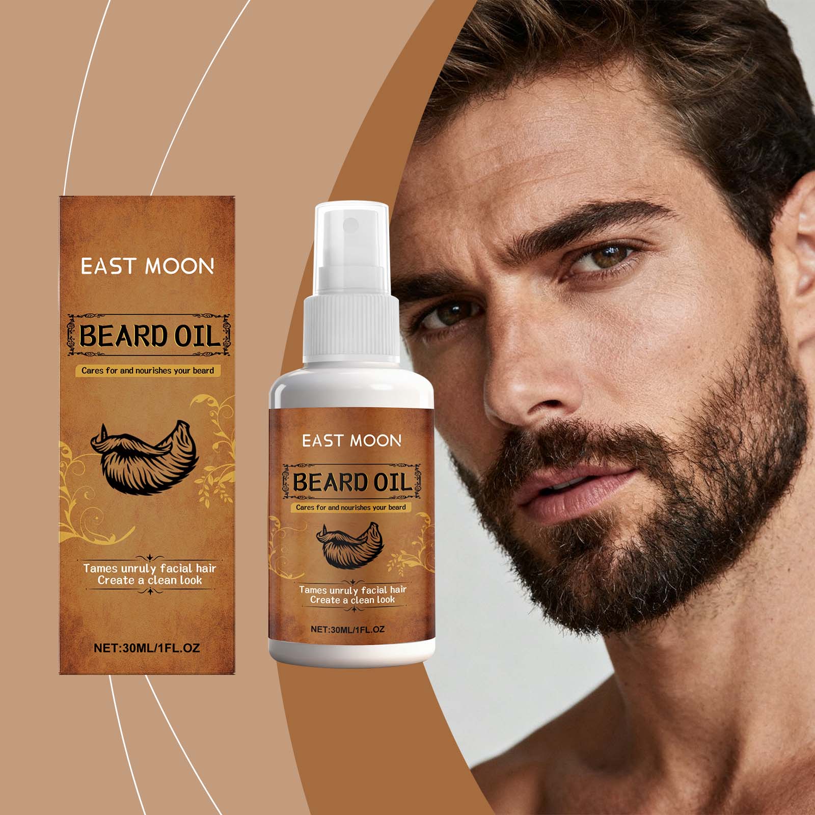 Cologne Beard Water For Men Beard Care Moisturizing Cleansing Hydrating Treatment For Facial Beard