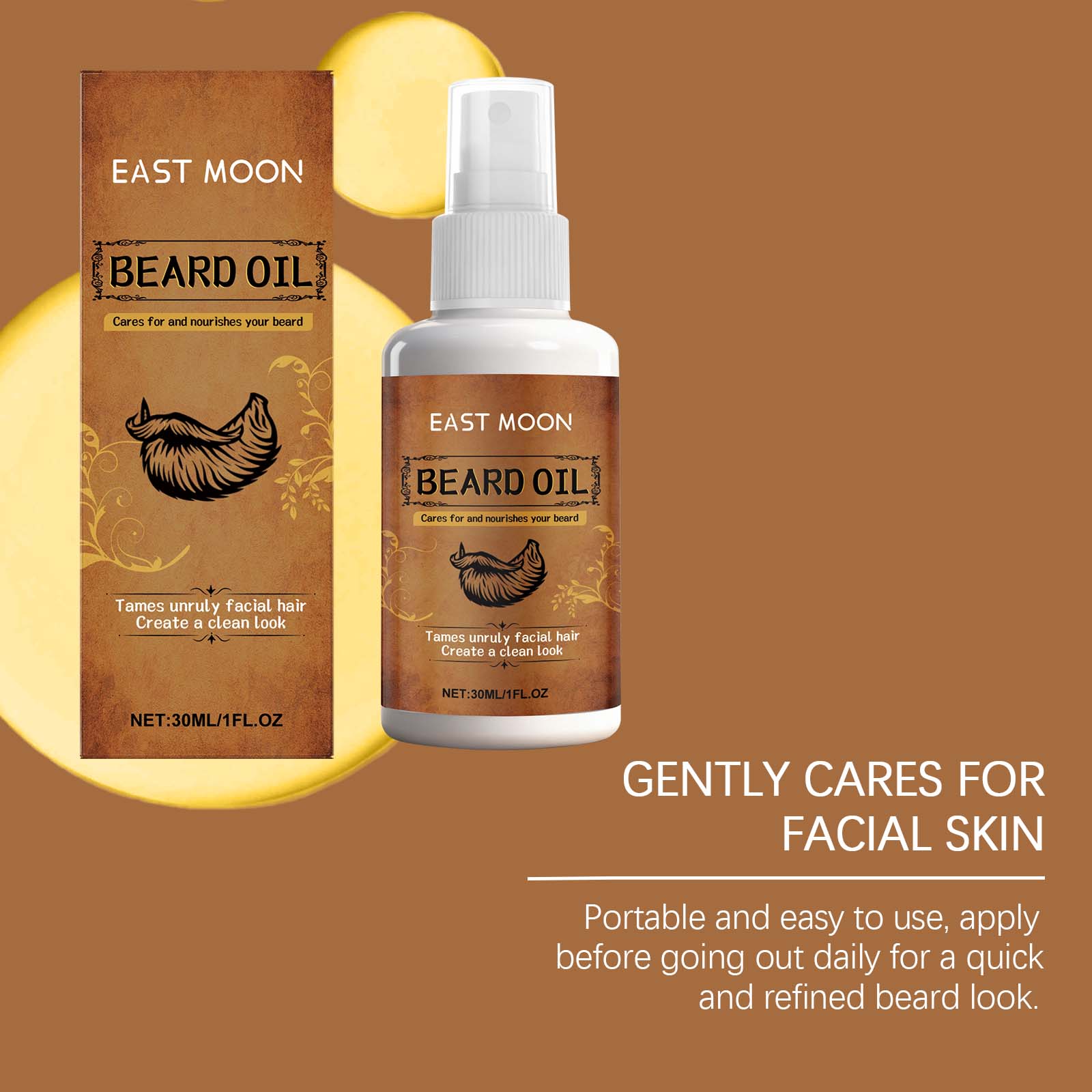 Cologne Beard Water For Men Beard Care Moisturizing Cleansing Hydrating Treatment For Facial Beard