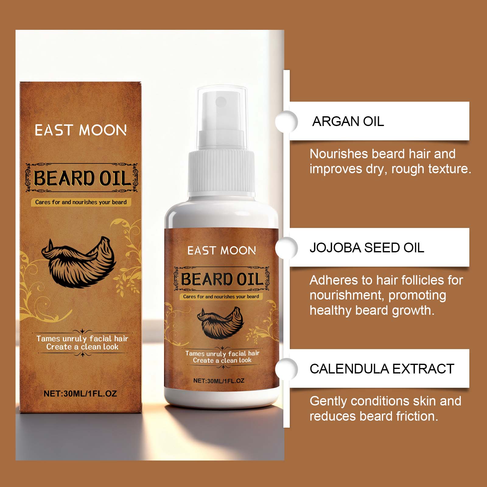 Cologne Beard Water For Men Beard Care Moisturizing Cleansing Hydrating Treatment For Facial Beard