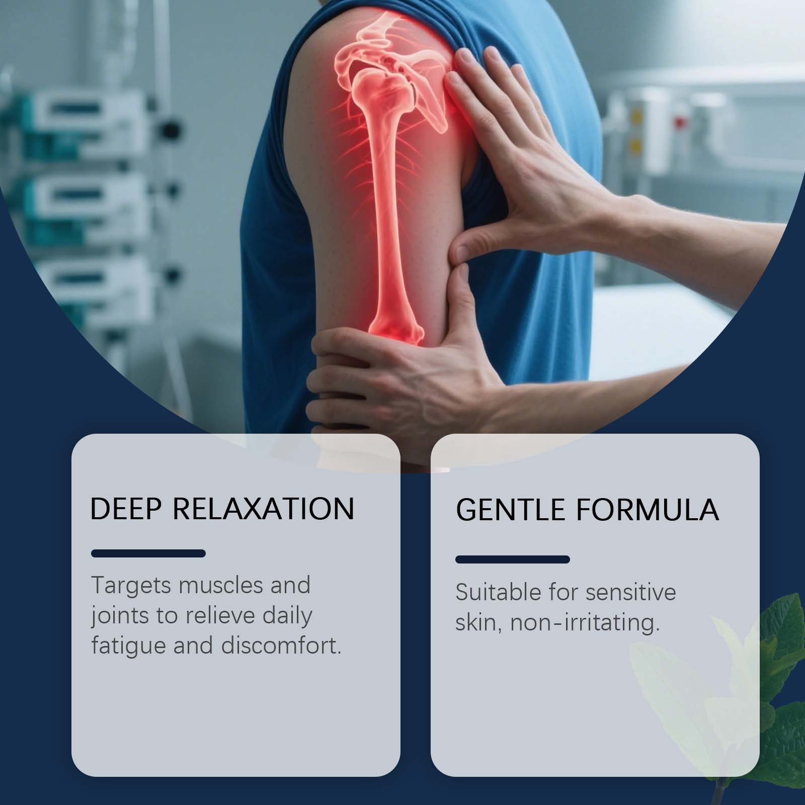 Body Care Cream With Mild Ingredients Nourish Skin For Comfortable Joint Massage Care