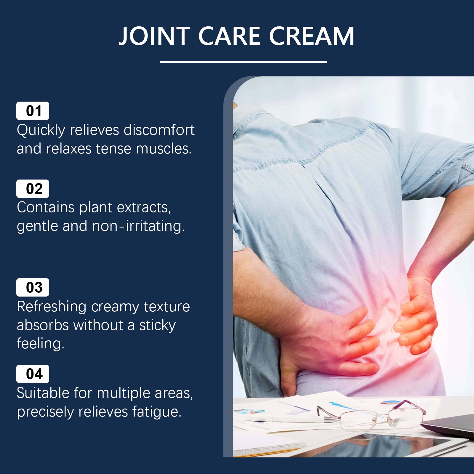 Body Care Cream With Mild Ingredients Nourish Skin For Comfortable Joint Massage Care