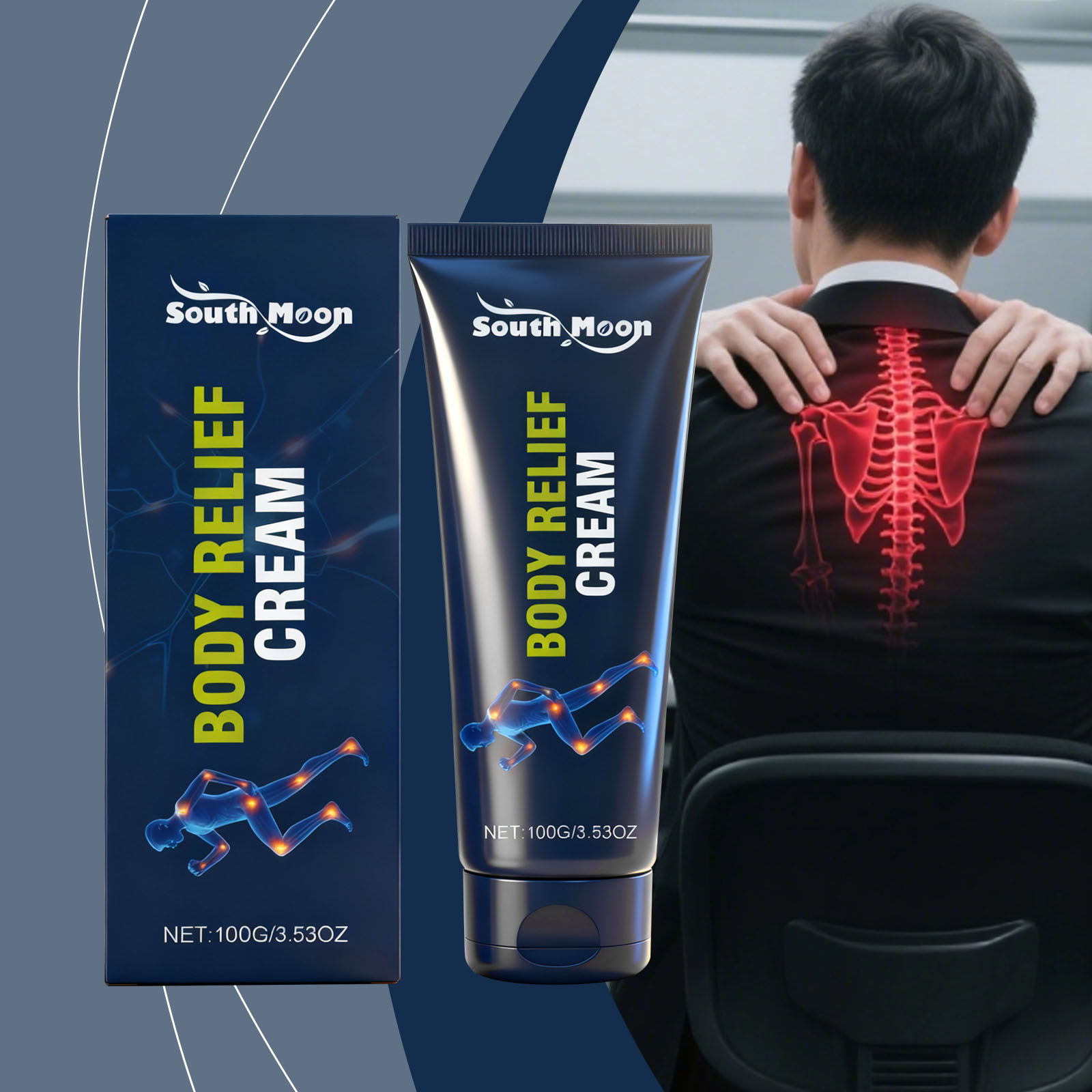 Body Care Cream With Mild Ingredients Nourish Skin For Comfortable Joint Massage Care