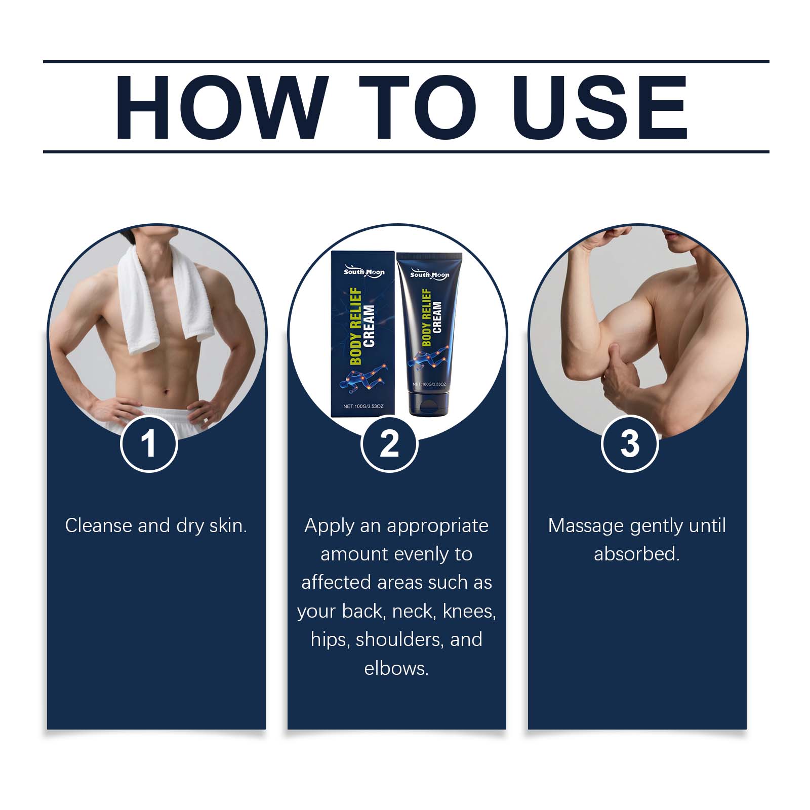 Body Care Cream With Mild Ingredients Nourish Skin For Comfortable Joint Massage Care