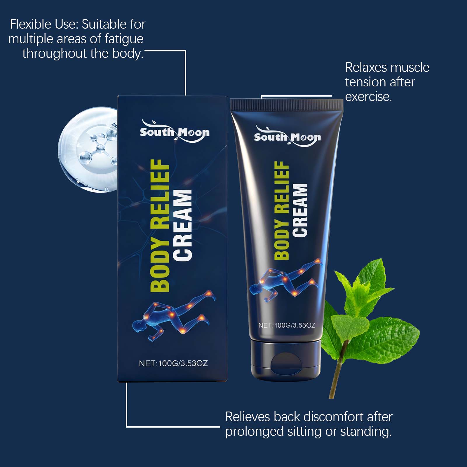 Body Care Cream With Mild Ingredients Nourish Skin For Comfortable Joint Massage Care