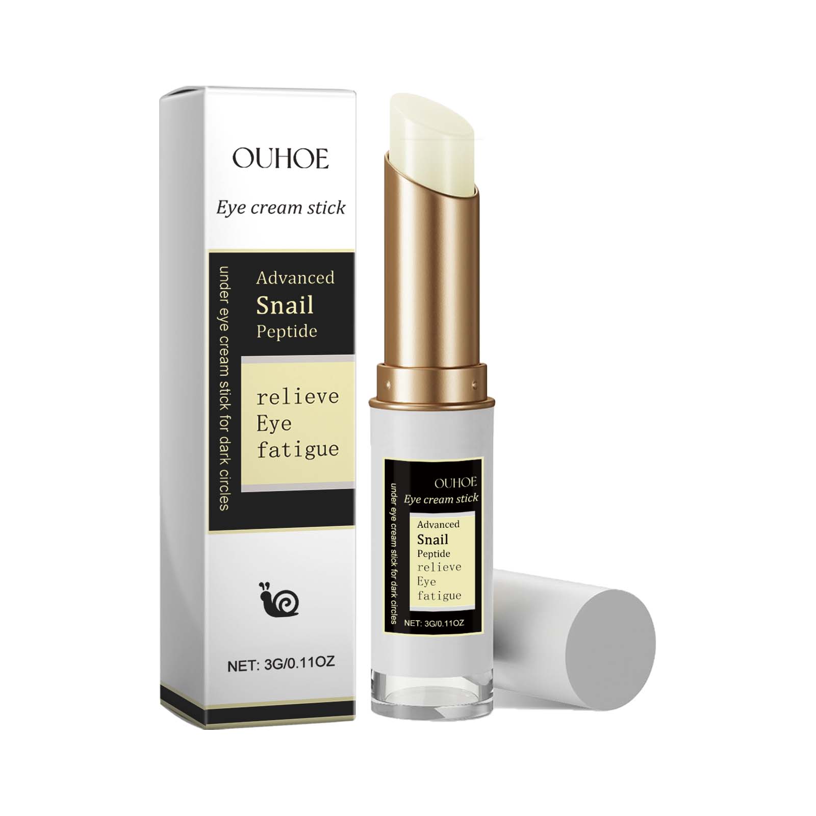 Snail Eye Cream Stick Moisturizing Firming For Dark Circles Puffiness And Fine Lines Daily Eye Care