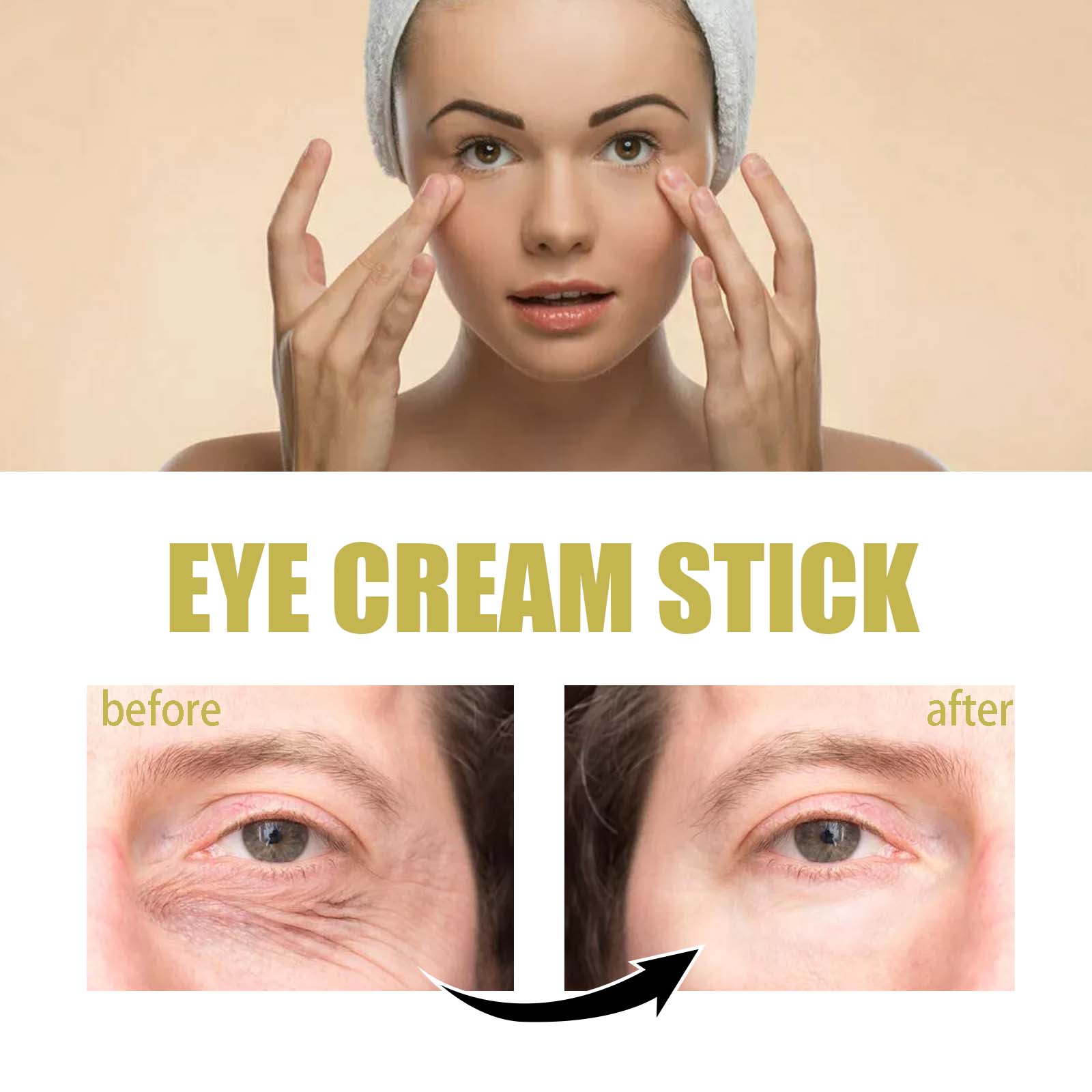 Snail Eye Cream Stick Moisturizing Firming For Dark Circles Puffiness And Fine Lines Daily Eye Care