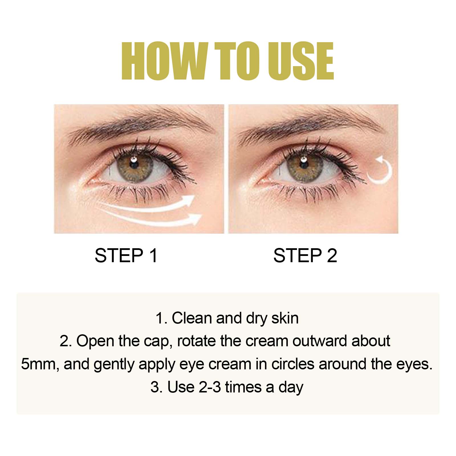 Snail Eye Cream Stick Moisturizing Firming For Dark Circles Puffiness And Fine Lines Daily Eye Care