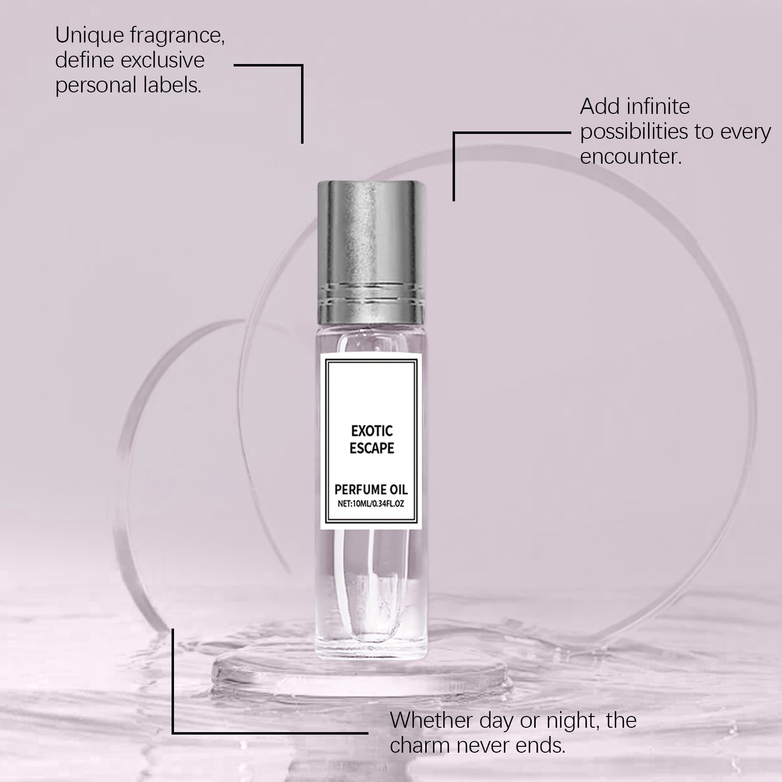 Pomegranate Roll On Perfume Long Lasting Fresh Portable For Daily Wear And Gifting