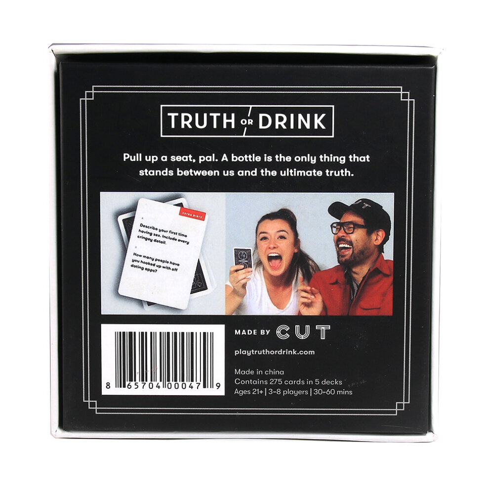 Truth or Drink - Fun Drinking Party Card Game - Dare or Shots
