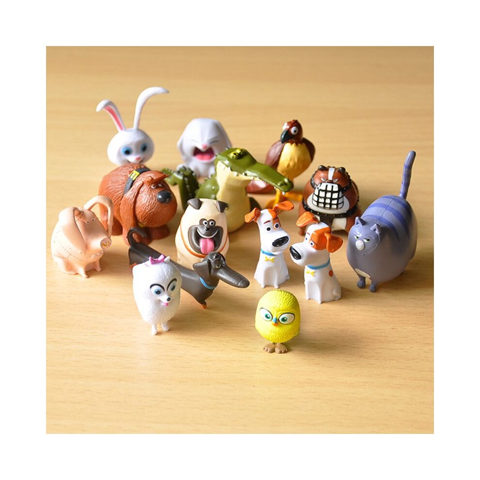 14PCS The Secret Life Of Pets Max Snowball Duke Chloe Gidget Action Figure Toys