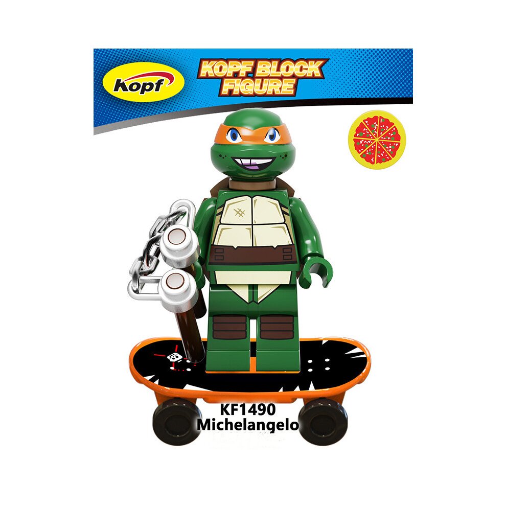 12PCS Teenage Mutant Ninja Turtles Figures Toys Fit Lego