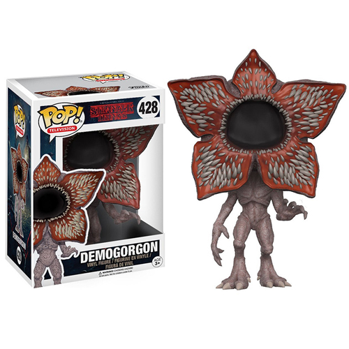 Funko Pop TV Stranger Things Demogorgon Pop Vinyl Figure Collectible Exclusive Action Figure Toys Television Monster Model Ornament Dolls Home Office Decoration Halloween Birthday Christmas Surprise Gift for Friend Kids 10cm