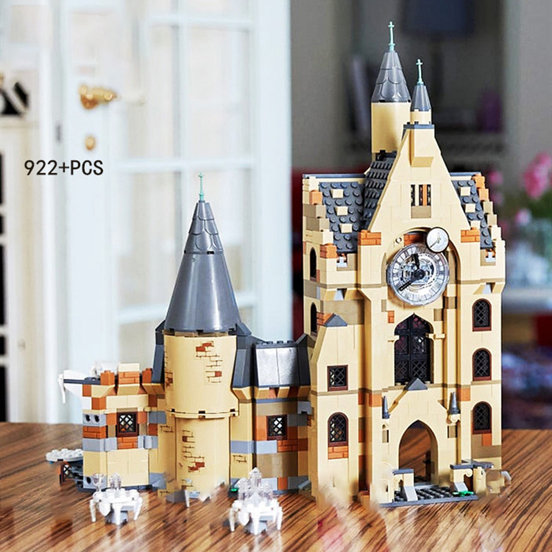 Harry Potter Hogwarts Castle Clock Tower Building Toy, Compatible with Great Hall and Whomping Willow Sets, Gifts for Girls & Boys