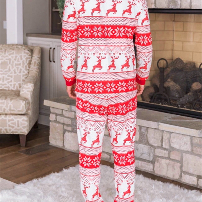 (Baby 3M) 2023 Family Matching Clothes Christmas Pajamas Set Mother Father Kids Son Matching Outfits Baby Girl Rompers Sleepwear Pyjamas XMAS PJS Suit