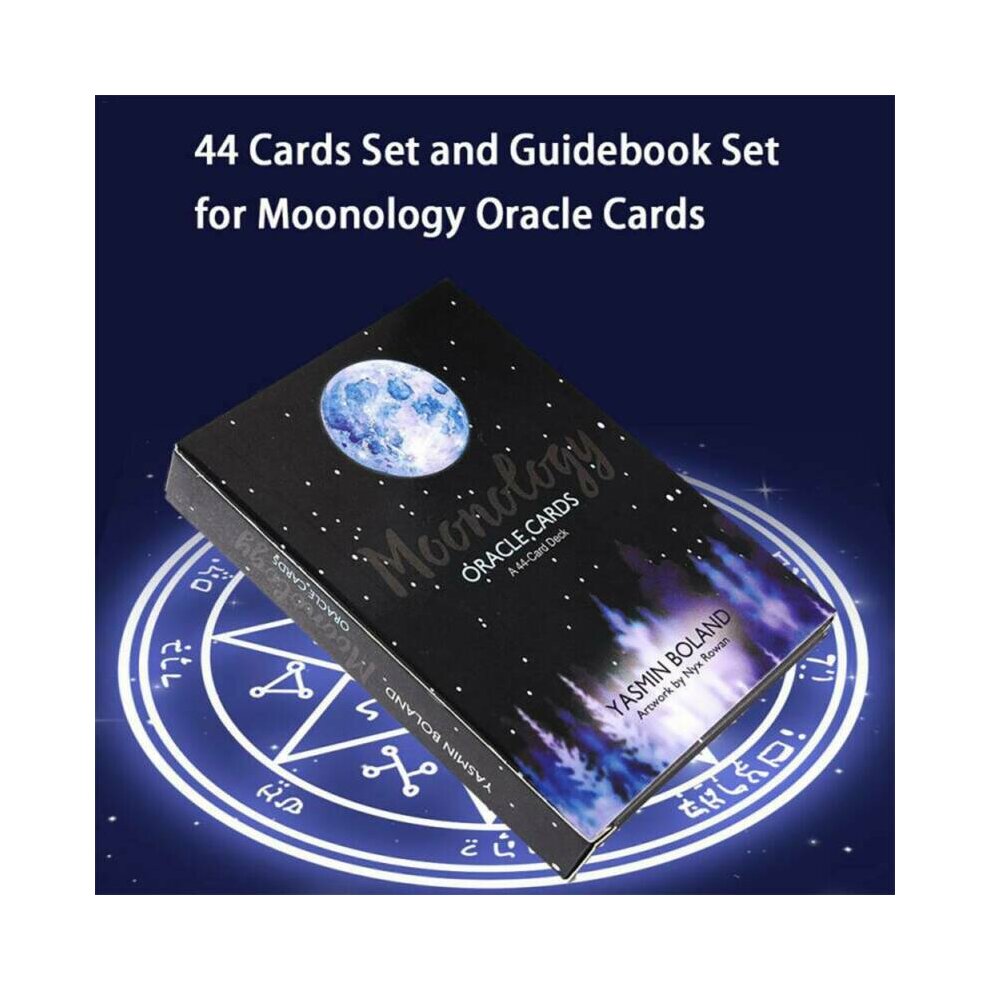 Tarot Cards Moonology Oracle Card A 44 Cards Deck English  Practical Party Board Game Divination Fate Game Affectional Cards for Beginners Gift
