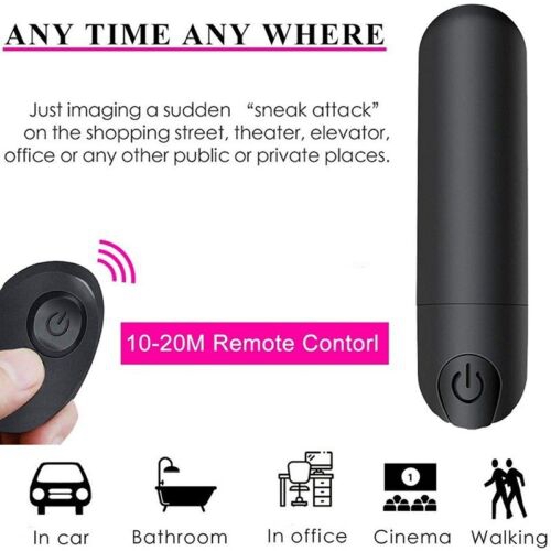(Black) Women Wearable Wireless Briefs Vibrator Remote Control Panty Knicker Lace Sexy Vibrating Panties with an Insertable Vaginal Plug and Vibro-bullet