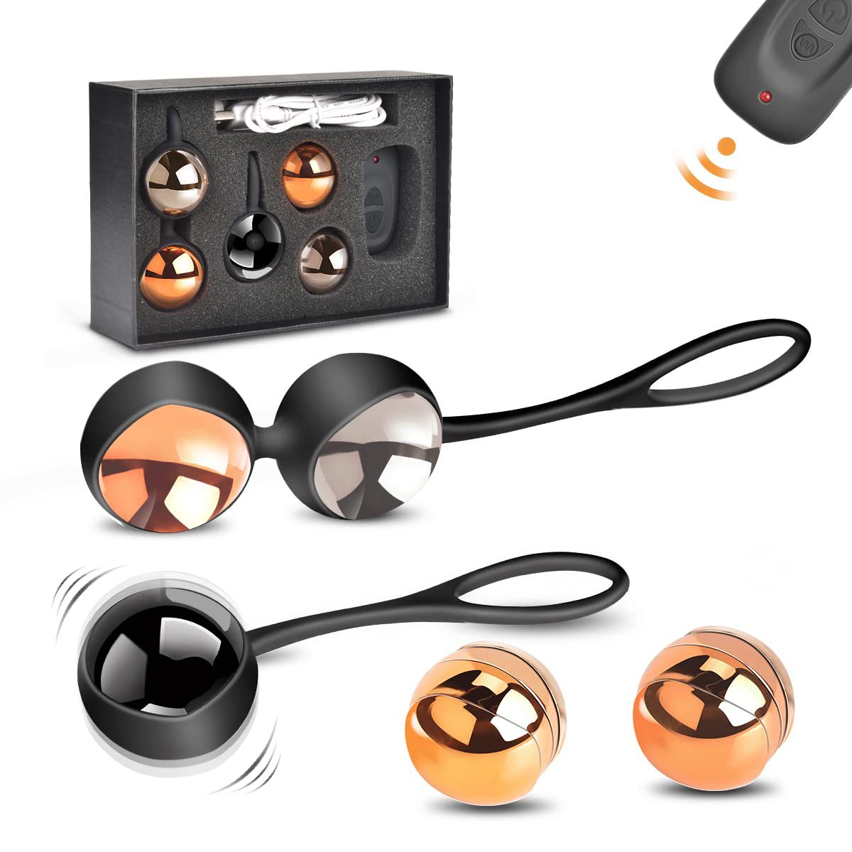 Egg Vibrator Orgasm Sex Toys Adult Products Vaginal Practice Vibrator Exercise Kegel Ball Silicone Ben Wa Balls Tightening Set Wearable Remote Control