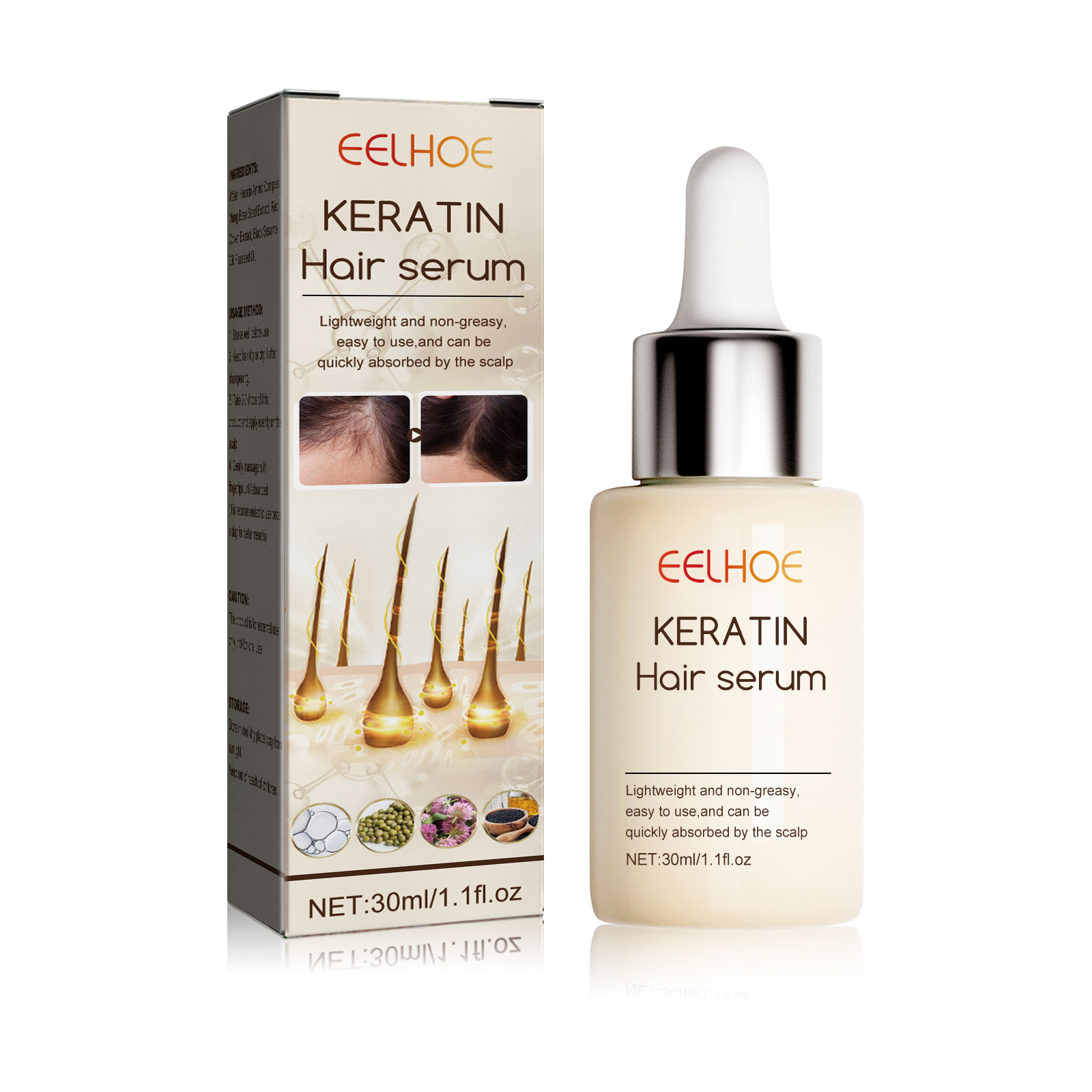 Hair Serum Dense Hair Essence Moisturizing Hair Repair Hair Root Thickening Hairline Strengthening Firming Hair Care