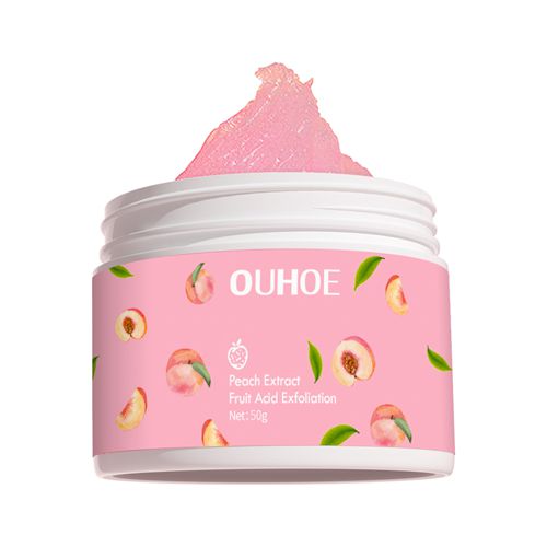 Extract Exfoliation Acid Exfoliating Cream Whitening Face Scrub Cream Skin Care  Peach Smoothing Gel Deep Cleansing Face Scrub Hydrating Moisturizing