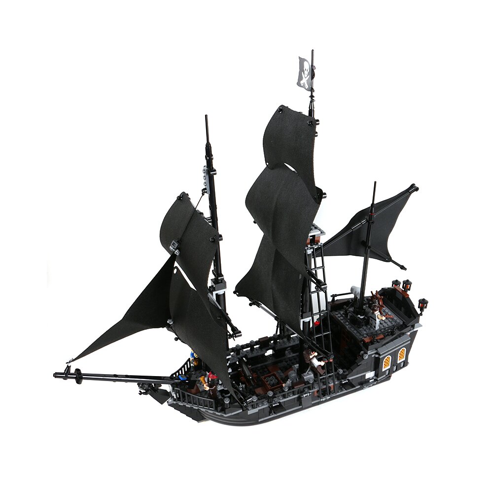Building Blocks Pirates The Black Pearl Model Ship Bricks Kid Toy Gift