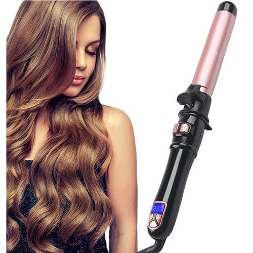 28MM Curling Iron with LCD Display Large Barrel Beach Hair Waver Curling Wand for Waves Gift for Women