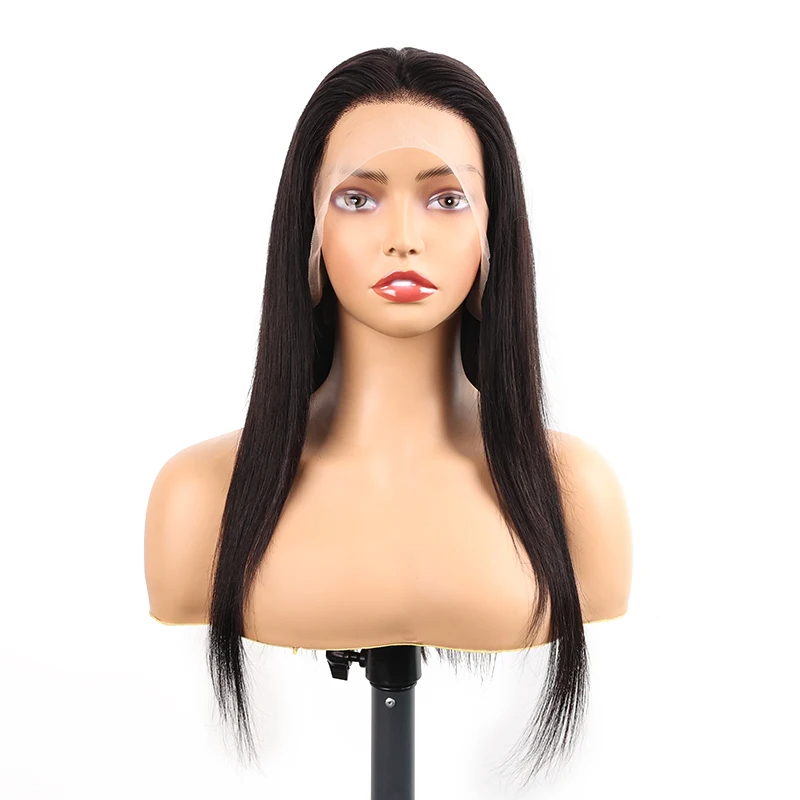 (18 inches) Straight Lace Front Wigs Human Hair Wig for Black Women 18-26inch Natural Color 13x4 Lace Front Human Hair Wig 150 Percent Density