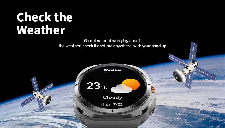 (Black) Fit For Samsung Galaxy Watch 7 Ultra GPS Compass NFC Smart Watch Outdoor Sports Man AMOLED BT Call Galaxy 6 Upgraded Smartwatch IP68 Waterproof