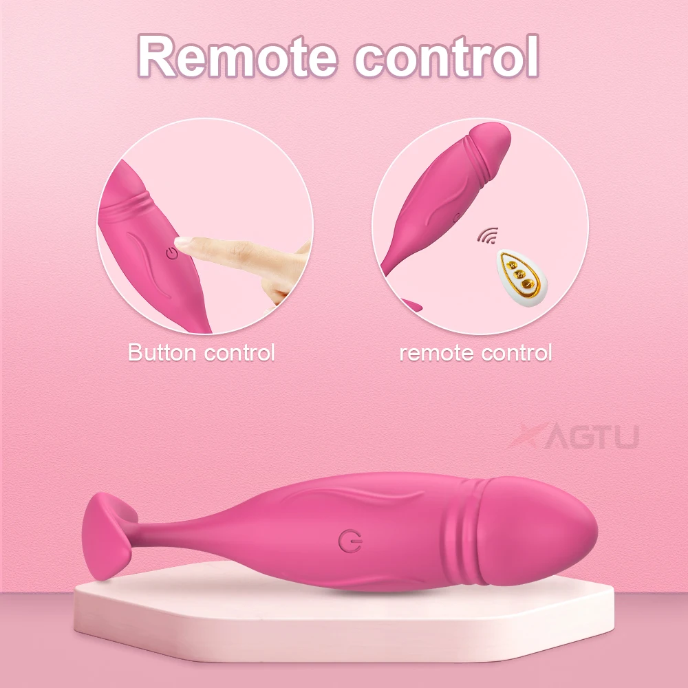 (Rose Red) Dildo Vibrator Butt Plug Anal Vibrator Men Prostate Massager Women G Spot Clitoral Stimulator Bullet Adult Masturbation Anal Toys Sex Toy Adult Product