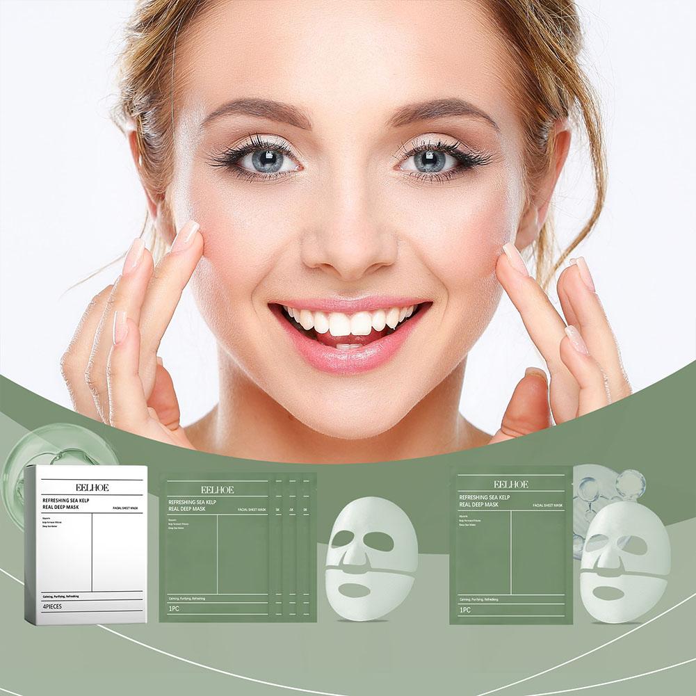 (1PC) Seaweed Face Mask Rejuvenation Hydration Tighten Skin Barrier Repair Smooth Long Lasting Moisturizing Improved Elasticity Facial Skin Care Masks