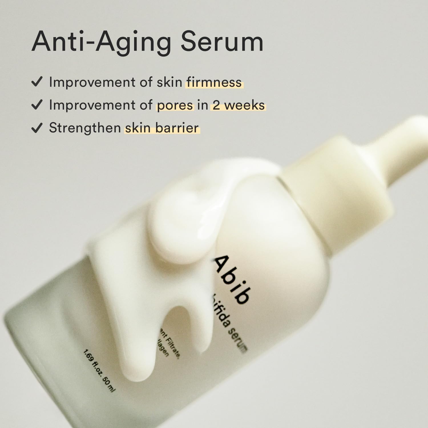 Abib Jericho Rose Bifida Serum Firming Drop 50ml Deep Hydration Serum for Dry Skin Barrier Strength Skin Bounce Moisturizing Korean Skincare