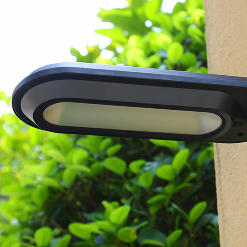 (Black) Solar Led Street Lamp Waterproof Outdoor Landscape Garden Light Human Sensing Led Solar Wall Light LED Street Light