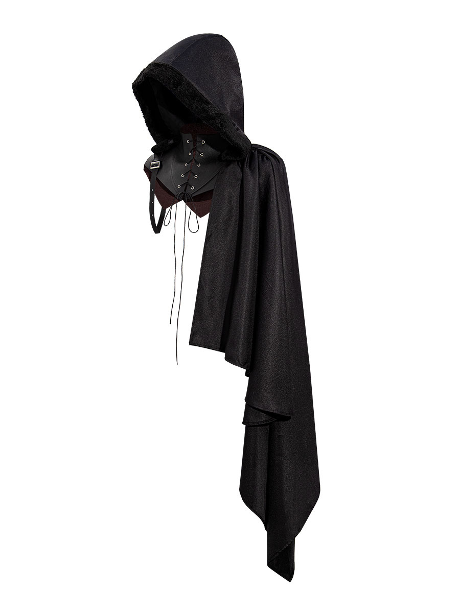 Medieval Cape Halloween Cosplay Cloak Vampire Devil Costume for Stage Party Performance Boys Roleplay