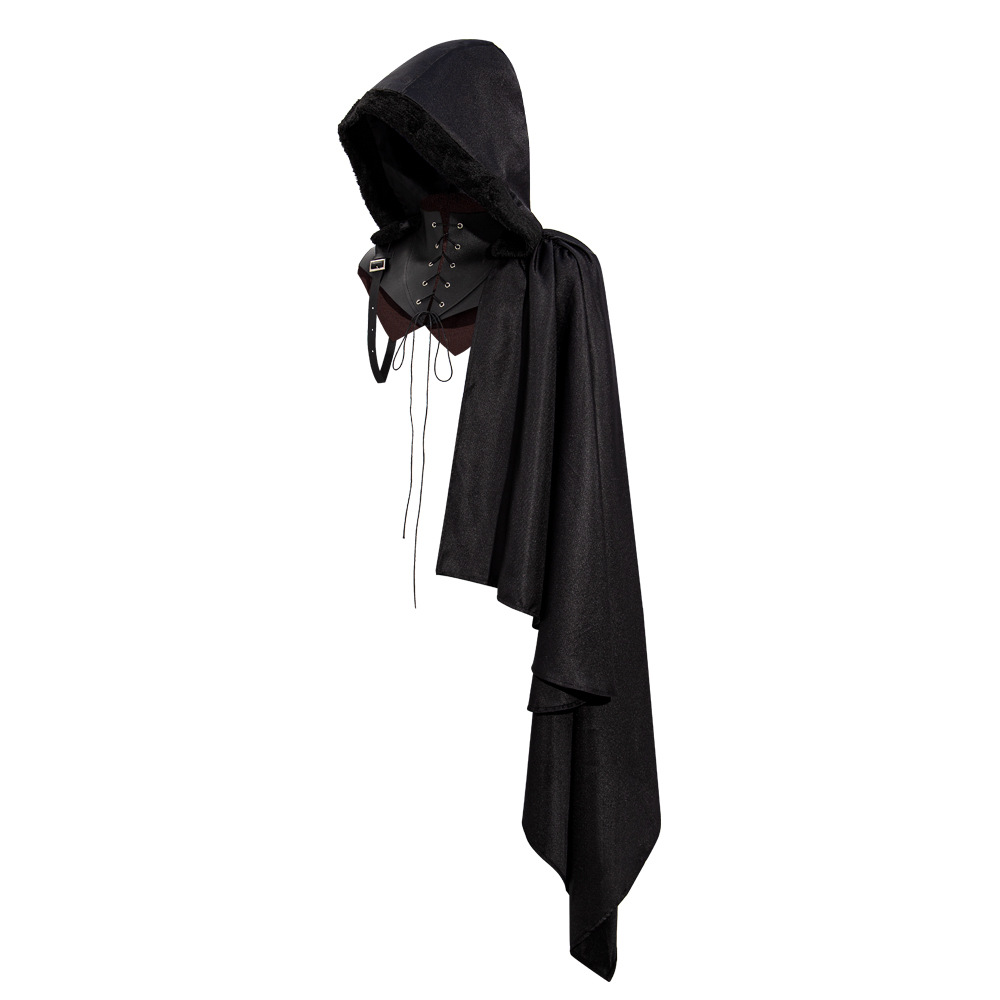 Medieval Cape Halloween Cosplay Cloak Vampire Devil Costume for Stage Party Performance Boys Roleplay