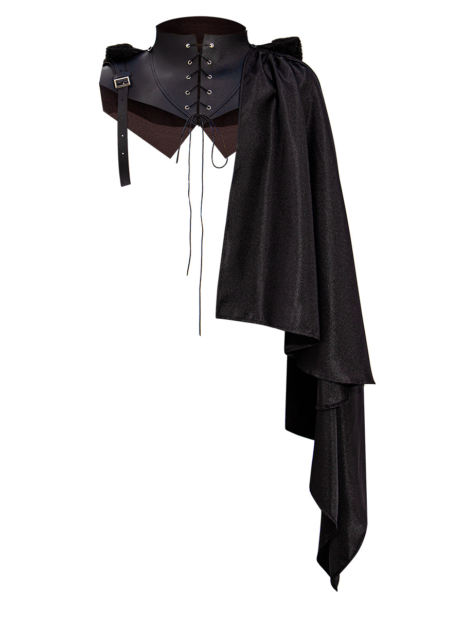 Medieval Cape Halloween Cosplay Cloak Vampire Devil Costume for Stage Party Performance Boys Roleplay