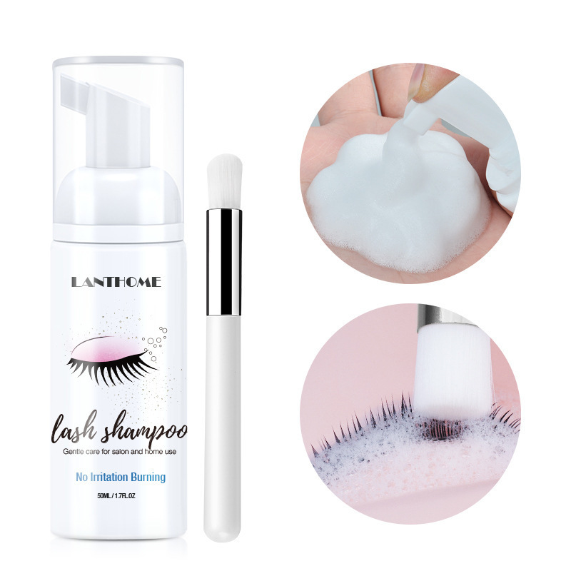 Eyelash Shampoo Cleansing Foam For Gentle Lash Cleansing Makeup Remover And Extension Friendly Daily Wash