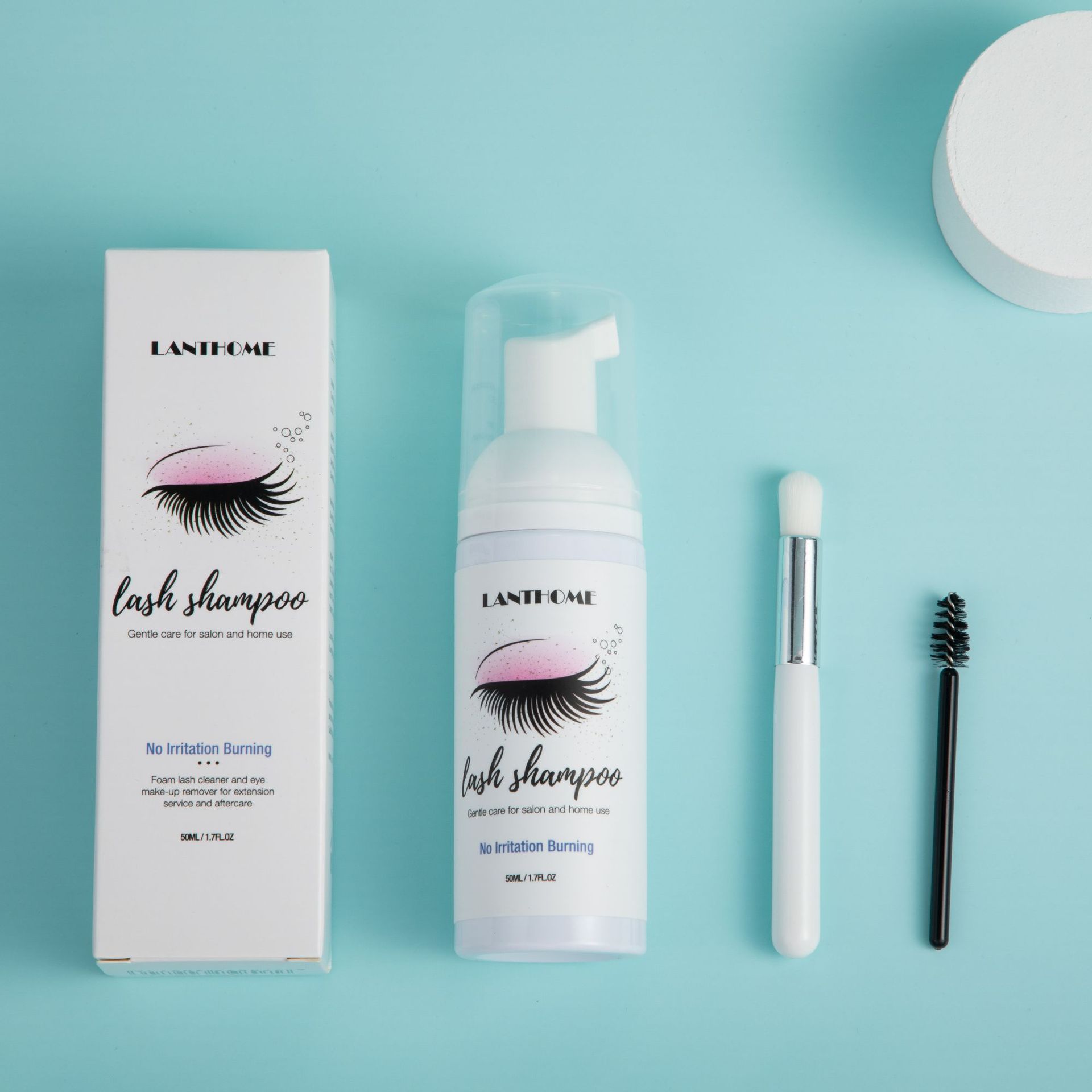 Eyelash Shampoo Cleansing Foam For Gentle Lash Cleansing Makeup Remover And Extension Friendly Daily Wash