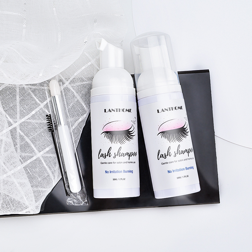 Eyelash Shampoo Cleansing Foam For Gentle Lash Cleansing Makeup Remover And Extension Friendly Daily Wash