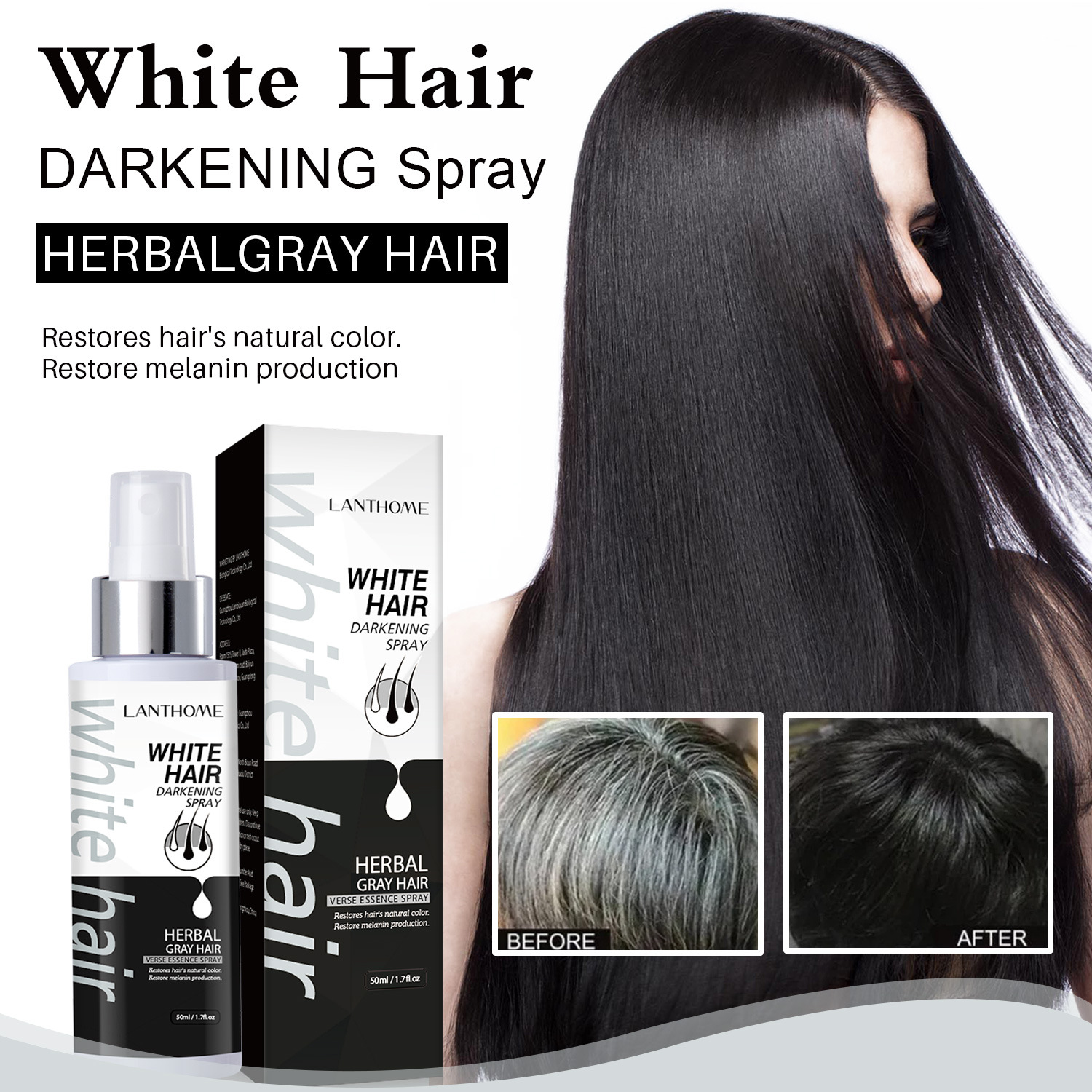 Hair Care Spray For Nourishing Scalp And Revitalizing Dull Hair Daily Toning Treatment 50ml