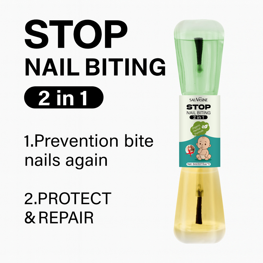 Bitter Nail Biting Deterrent Liquid And Repair Water For Kids Adults Daily Habit Breaking Cuticle Care 5ml Each