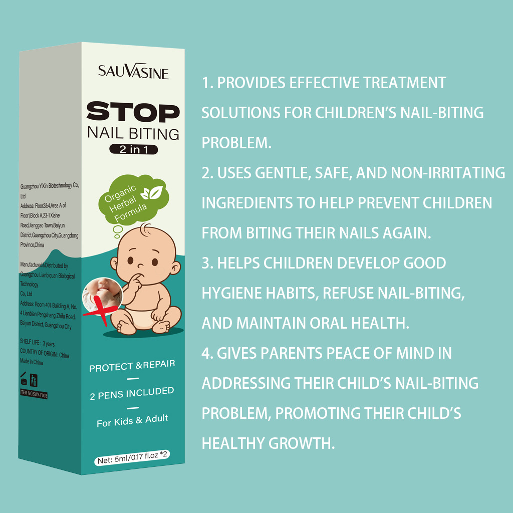 Bitter Nail Biting Deterrent Liquid And Repair Water For Kids Adults Daily Habit Breaking Cuticle Care 5ml Each