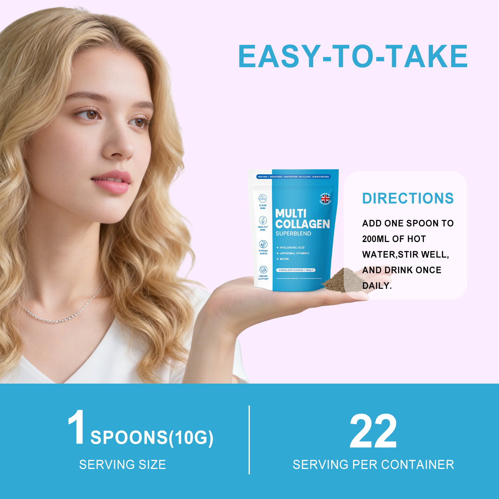 Collagen Revitalizing Nourishing Powder Glossy Delicate Facial Skin Light Comfort Fresh Soft Hydrating Nutrition Dust