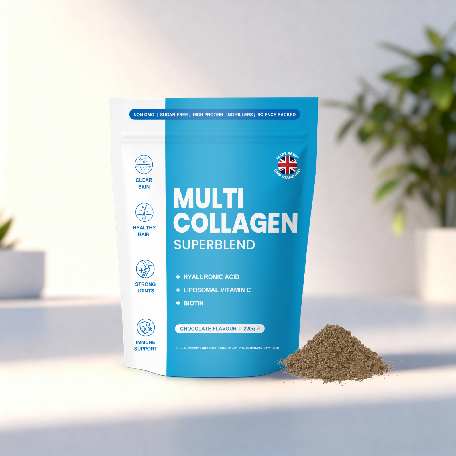 Collagen Revitalizing Nourishing Powder Glossy Delicate Facial Skin Light Comfort Fresh Soft Hydrating Nutrition Dust