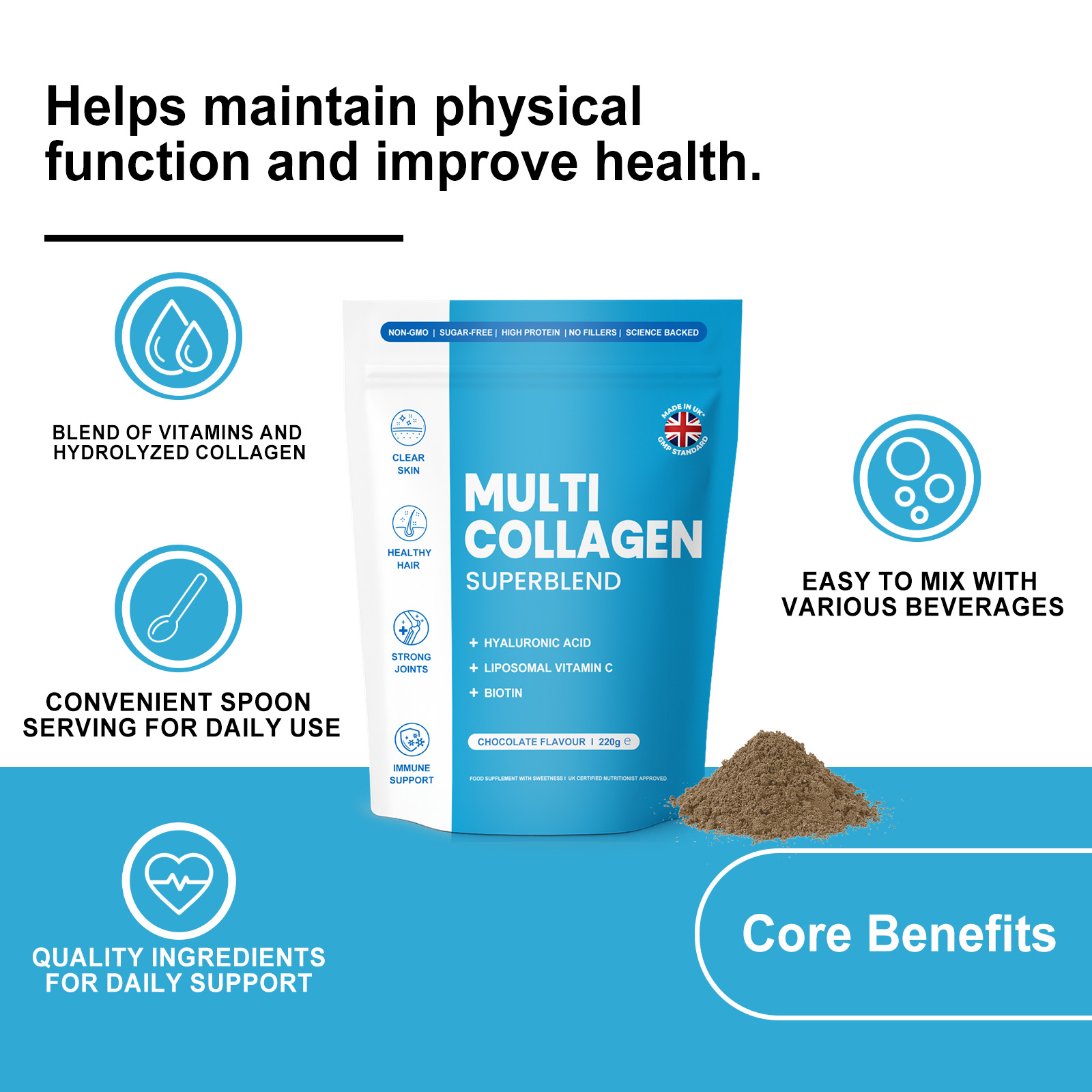 Collagen Revitalizing Nourishing Powder Glossy Delicate Facial Skin Light Comfort Fresh Soft Hydrating Nutrition Dust