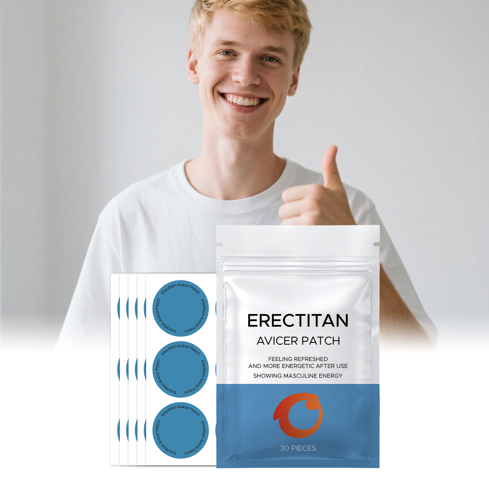 Male Care Comprehensive Patch Mild Formula Daily Care Mens Body Skin Comfort Condition External Use Patch Gentle Skin Nourish Maintain Healthy Surface