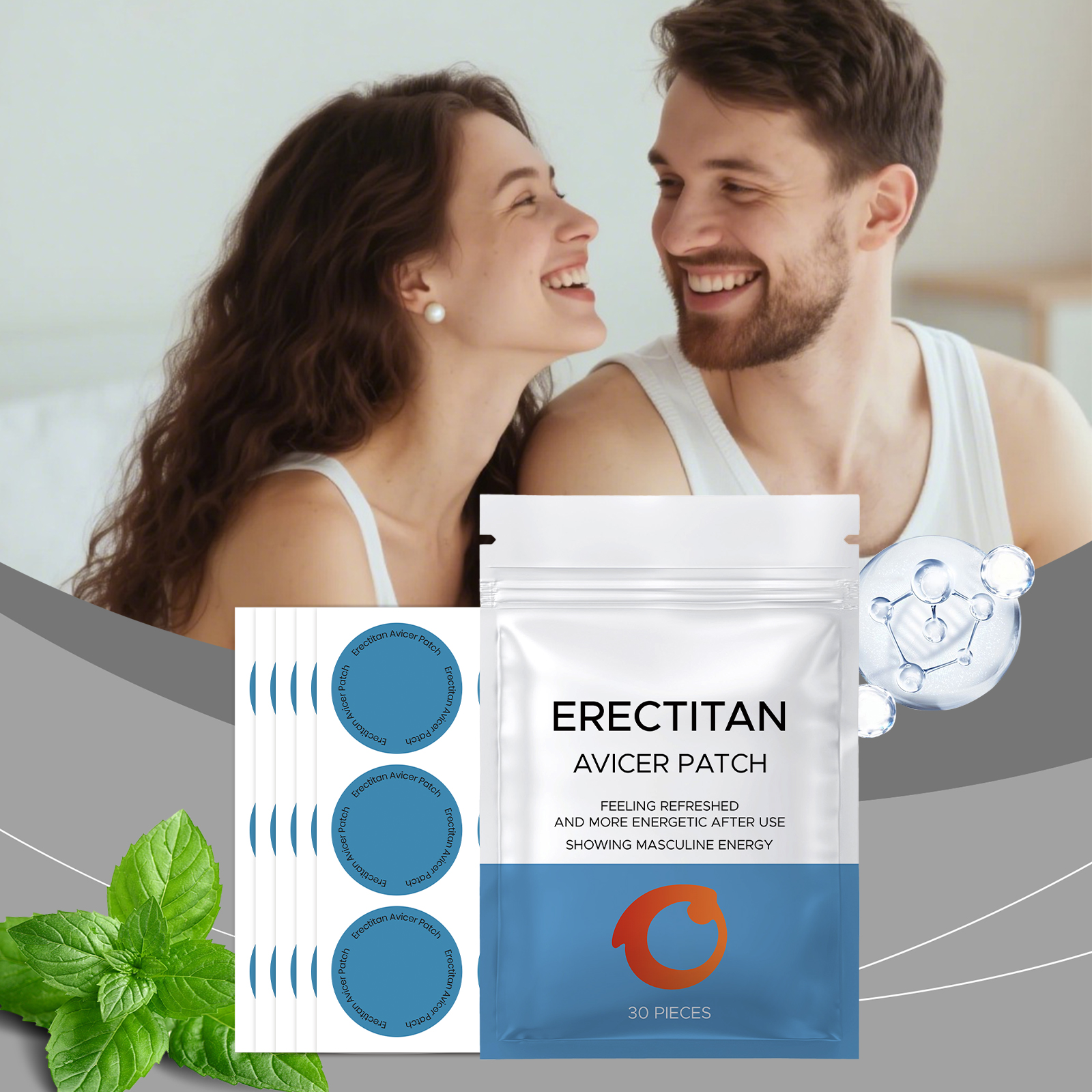 Male Care Comprehensive Patch Mild Formula Daily Care Mens Body Skin Comfort Condition External Use Patch Gentle Skin Nourish Maintain Healthy Surface