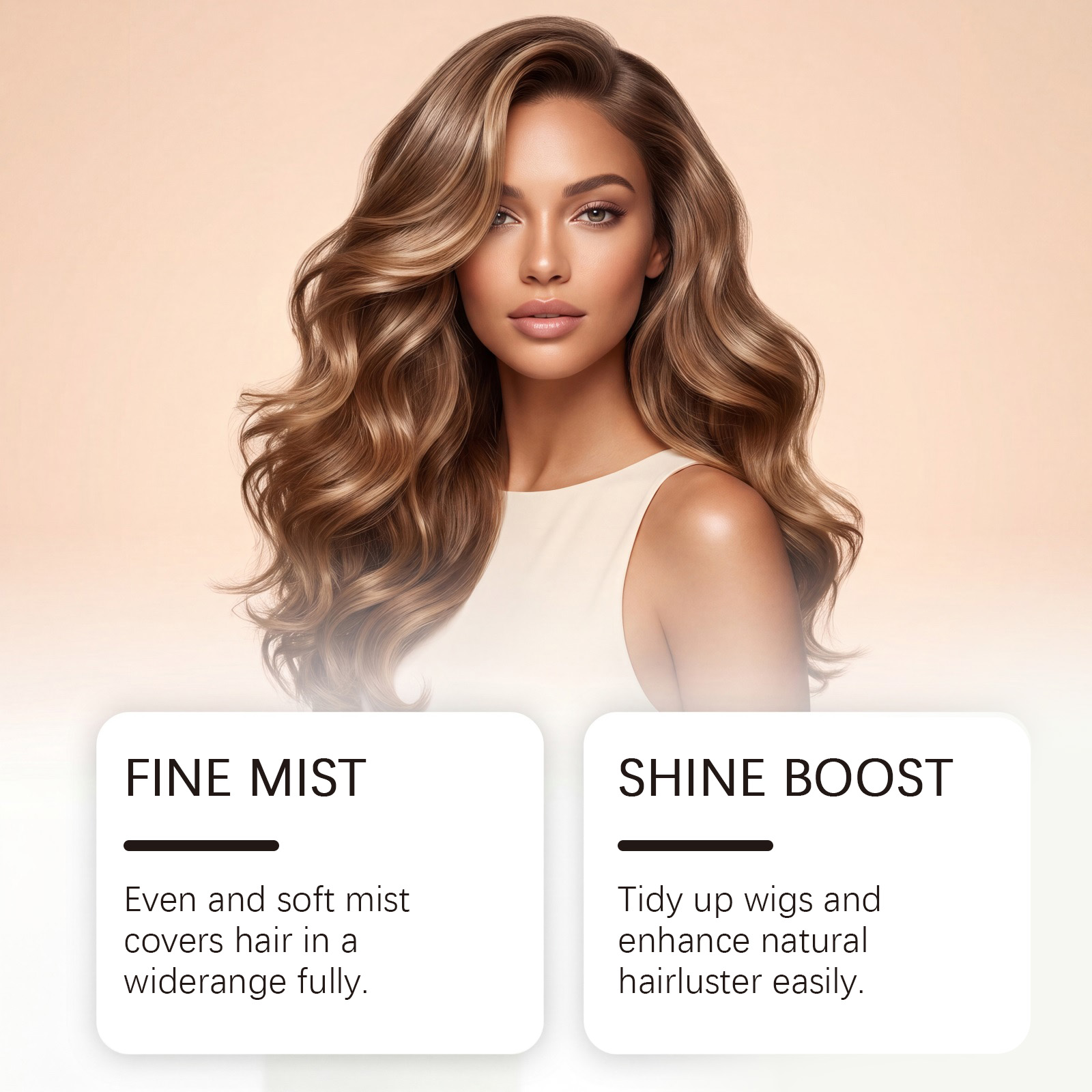 Moisturizing Wig Spray Smooth Silky Tangle Free Anti Frizzy Special Care For Human Synthetic Wigs Daily Styling Use