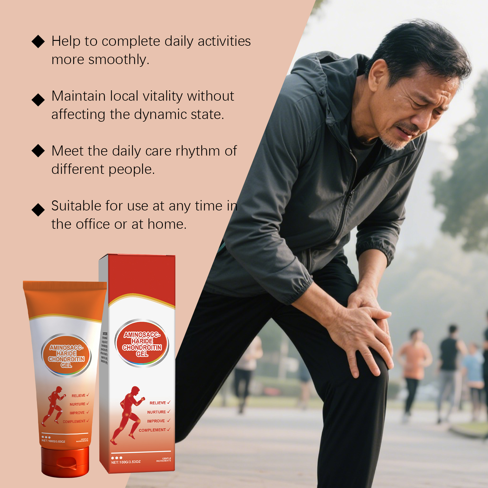 Joint Care Gel Mild Formula Nourish Body Joint Knee Daily Comfort Smear Skin Care Product