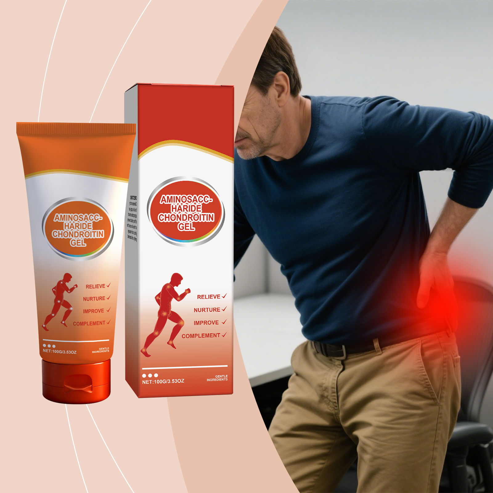 Joint Care Gel Mild Formula Nourish Body Joint Knee Daily Comfort Smear Skin Care Product