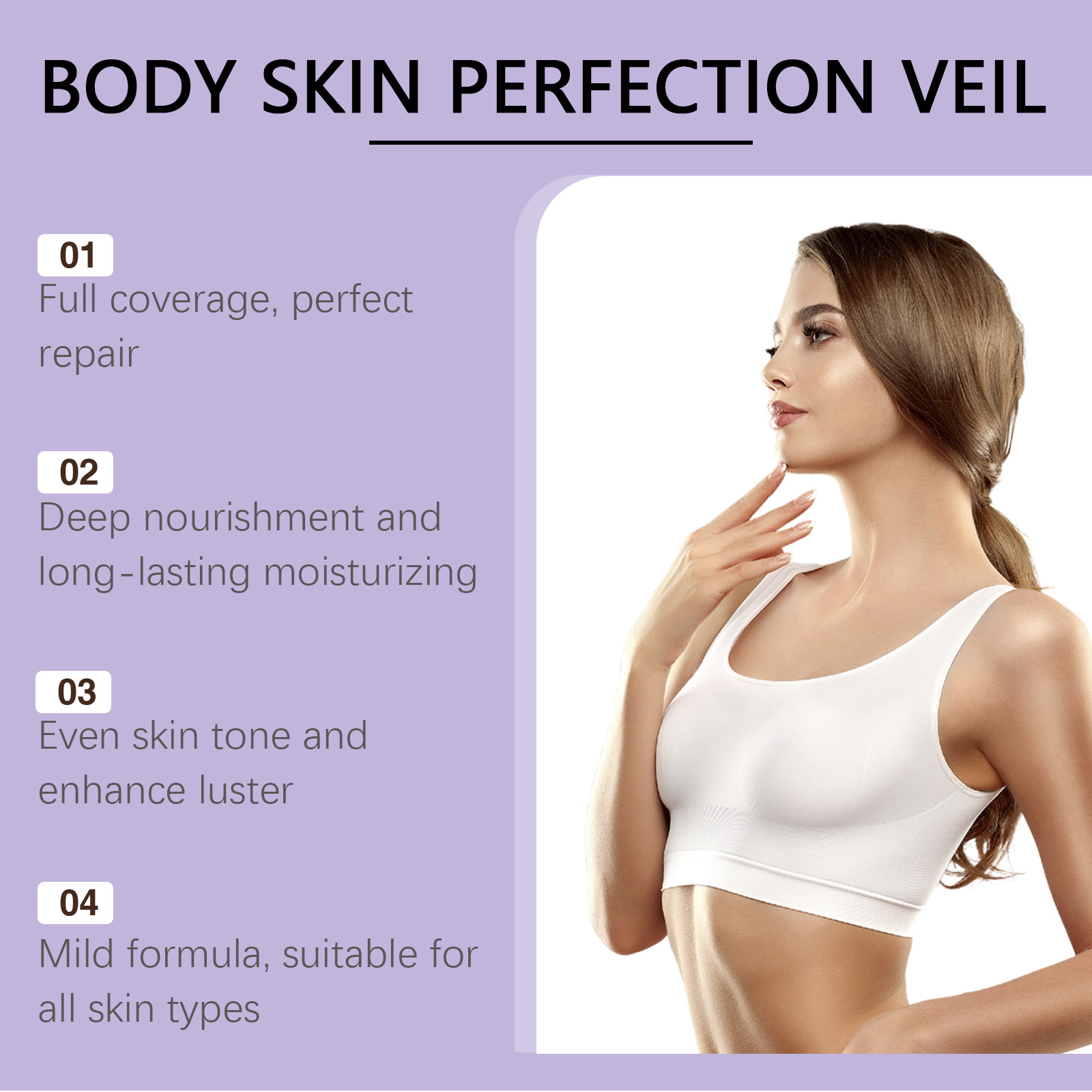 Body Concealer Care Cream Daily Moisturizing Lock Hydration Even Skin Tone Four Seasons Applicable Face Body