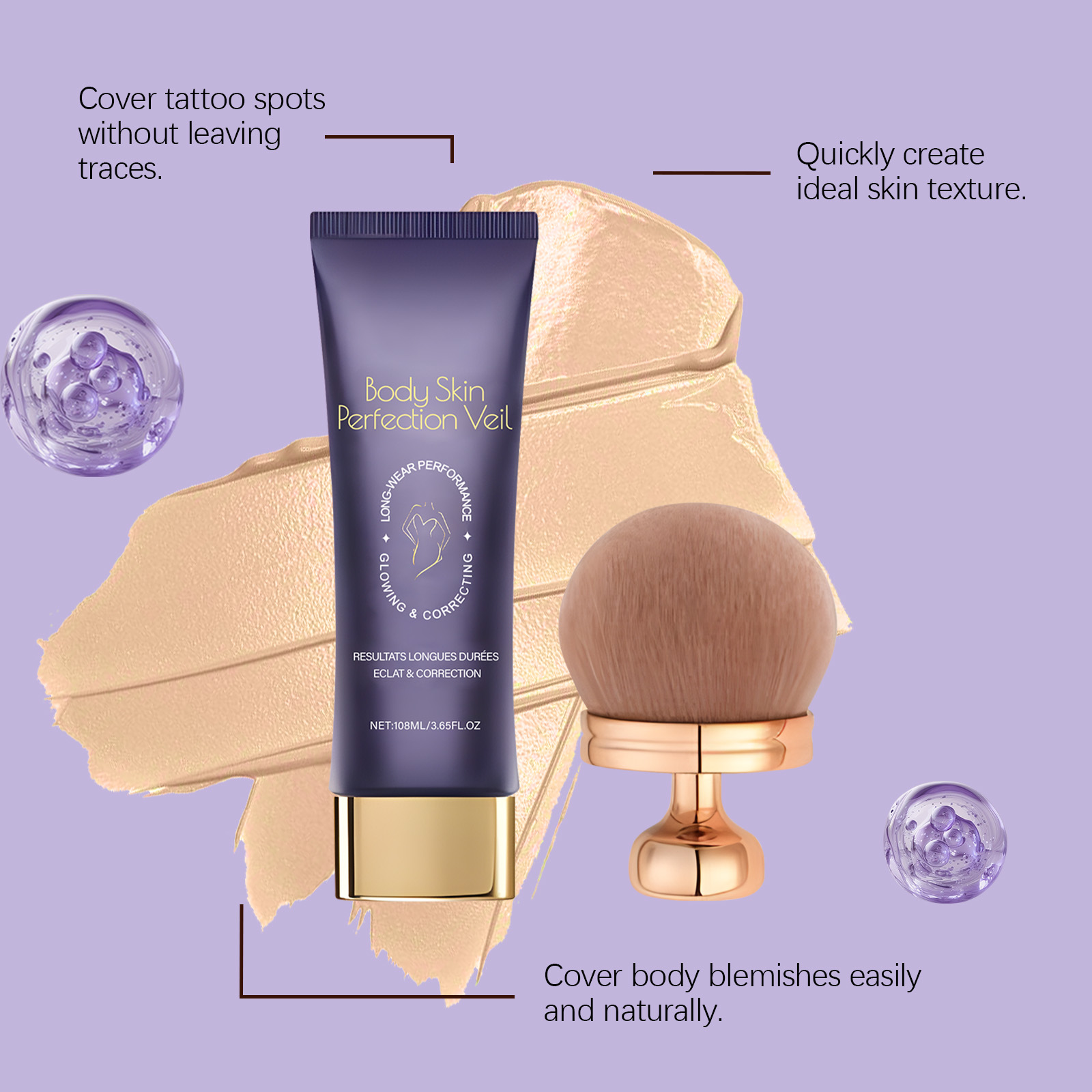 Body Concealer Care Cream Daily Moisturizing Lock Hydration Even Skin Tone Four Seasons Applicable Face Body